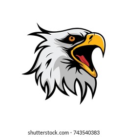 Eagle mascot logo vector design illustration