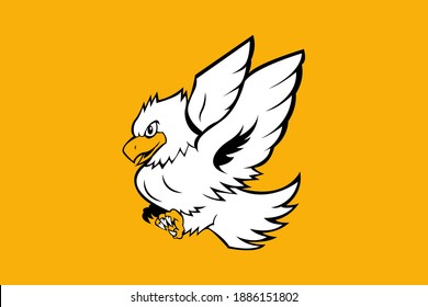 EAGLE MASCOT LOGO VECTOR EPS