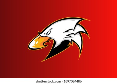 EAGLE MASCOT LOGO VECTOR EPS