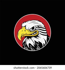 Eagle mascot logo vector icon