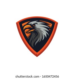 Eagle mascot logo vector illustration