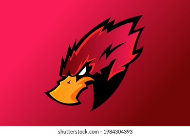 EAGLE MASCOT LOGO VECTOR ILLUSTRATION