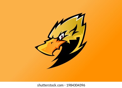 EAGLE MASCOT LOGO VECTOR ILLUSTRATION