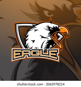 Eagle mascot logo,  Vector illustration eps.10