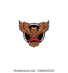 Eagle mascot logo vector for motorcycle club