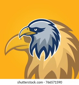 Eagle mascot logo vector premium quality design emblem isolated team simple