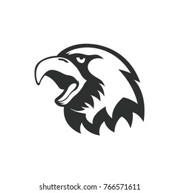 Eagle mascot logo vector premium quality design emblem isolated team simple