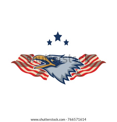Eagle mascot logo vector premium quality design emblem isolated team simple