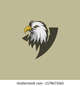 Eagle Mascot Logo,minimalist and modern