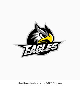 Eagle mascot for a sport team. Vector illustration.