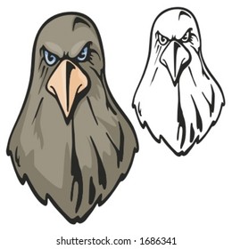 Eagle Mascot for sport teams. Great for t-shirt designs, school mascot logo and any other design work. Ready for vinyl cutting.