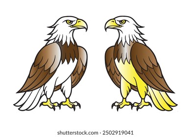 Eagle Mascot Vector Collection: High-Quality Graphic Design Art