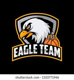 Eagle mascot vector. Eagle esport logo. Eagle head isolated