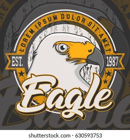 Eagle mascot vector illustration