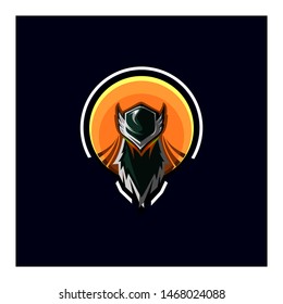eagle mask mascot game concept