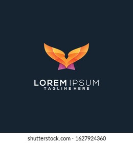 eagle media digital technology logo design vector