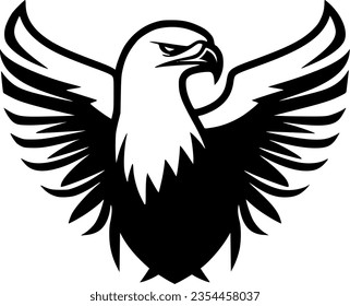 Eagle - Minimalist and Flat Logo - Vector illustration