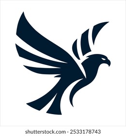 eagle minimalist and simple silhouette vector illustration