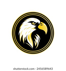 Vector de diseño de logotipo minimalista eagle