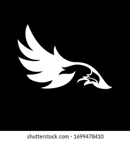 eagle in a minimalistic style