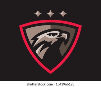  Eagle modern logo. Eagle design emblem template for a sport and eSport team.