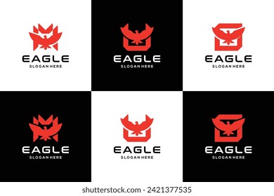 Eagle modern logo design inspiration