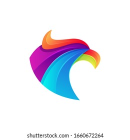Plantilla de vectores de ilustración con logotipo moderno Eagle