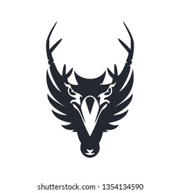 eagle and moose logo design