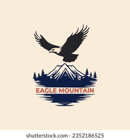 Eagle, mountain, sun, flying, freedom, nature, majestic, soaring, predator, wingspan, landscape.