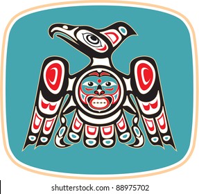 Eagle - Native American Style Vector svg