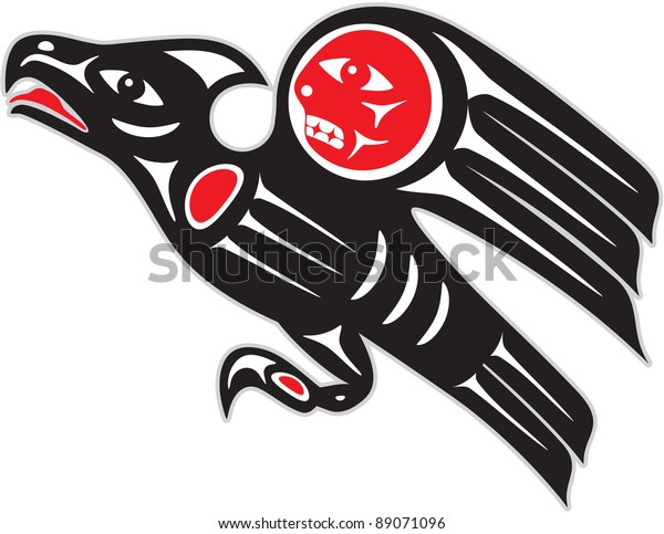 Eagle Native American Style Vector Stock Vector (Royalty Free) 89071096