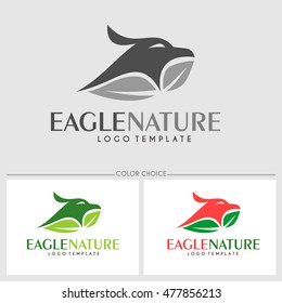 Eagle Nature  logo template. Vector illustration.eps.10