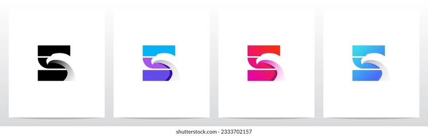 Diseño De Logotipo De Letra Eagle On Strike Y