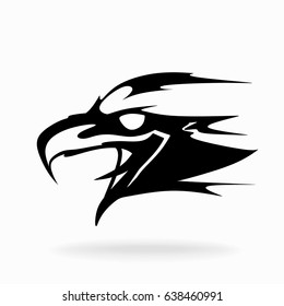 Eagle, on a white background. Vector