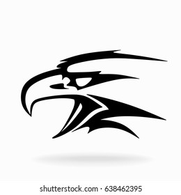 Eagle, on a white background. Vector