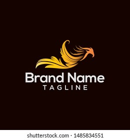 Eagle ornament classic logo vector