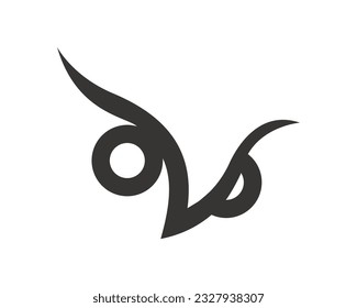 Eagle or Owl logo design template