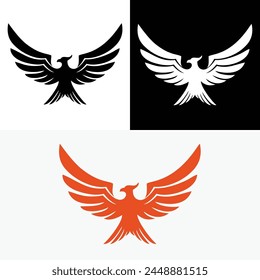 Eagle Phoenix Bird Fire Logo