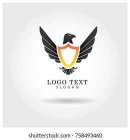 Eagle & Phoenix Bird Logo Icon Vector Template