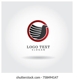 Eagle & Phoenix Bird Logo Icon Vector Template
