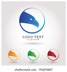 Eagle and Phoenix Logo. Symbol and Icon Vector Template