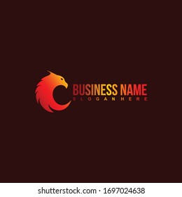 eagle or phoenix logo vector