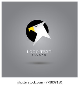 Eagle or Phoenix Symbol & Icon Logo Vector Template