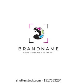 Eagle photography logo/identity design template vector