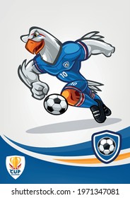 EAGLE PLAYER WITH SOCCER BALL