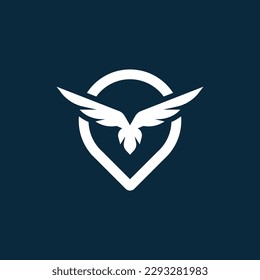 Design-Vorlage für Adlerpunktlogo	
