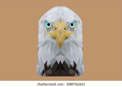 Eagle polygon portrait illustrations design