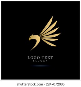 eagle and power Logo. Icon and Symbol Vector Template.