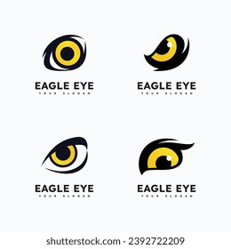 Eagle predator eye falcon bird logo       business