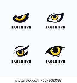 Eagle predator eye falcon bird logo       business